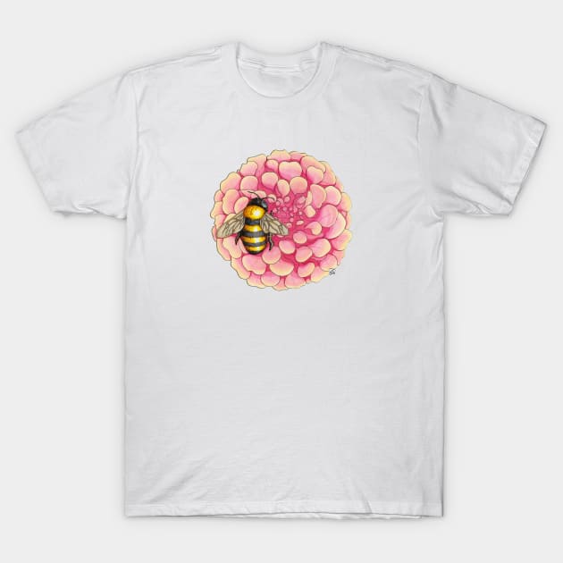 Interdependence IV - Honeybee on Flower T-Shirt by wrg_gallery